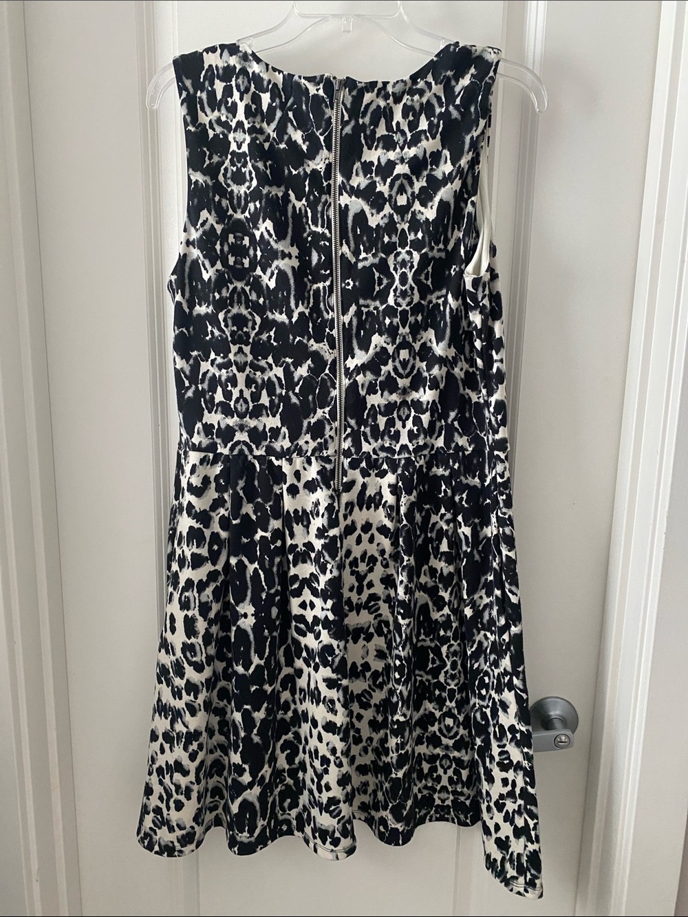 Mossimo Supply Co. Black and White Leopard Print Sleeveless Dress - Picture 3 of 7